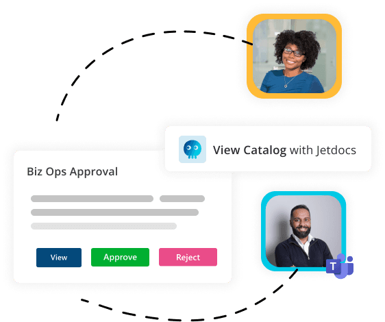 Microsoft Teams ticketing approvals with Jetdocs